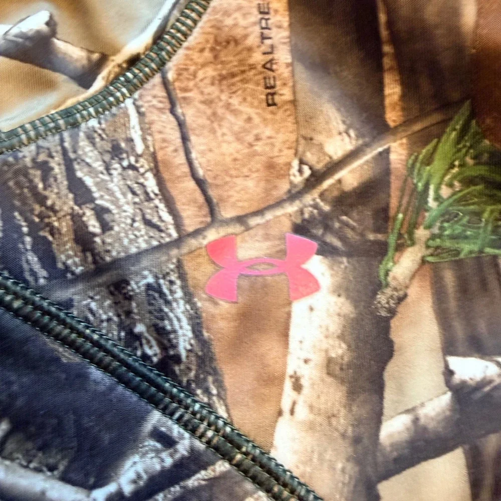 Under Armour ColdGear Infrared Realtree Camo Hunting Hoodie Medium scent control - Picture 2 of 9